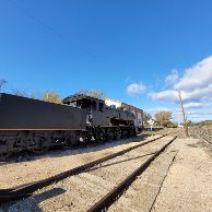 Estación y locomotora de vapor (4)
