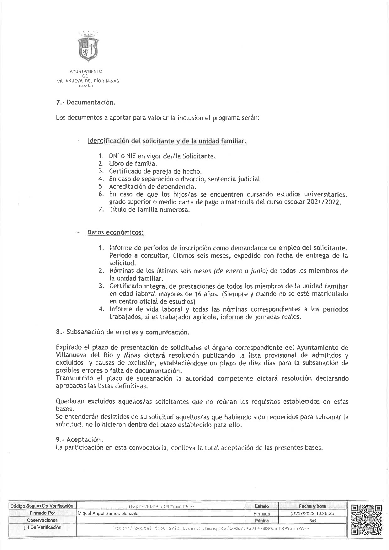 DECRETO DE ALCALDIA Nº 149. BASES PROGRAMA PREVENCION DE LA EXCLUSION SOCIAL, DEL PLAN ACTUA-005